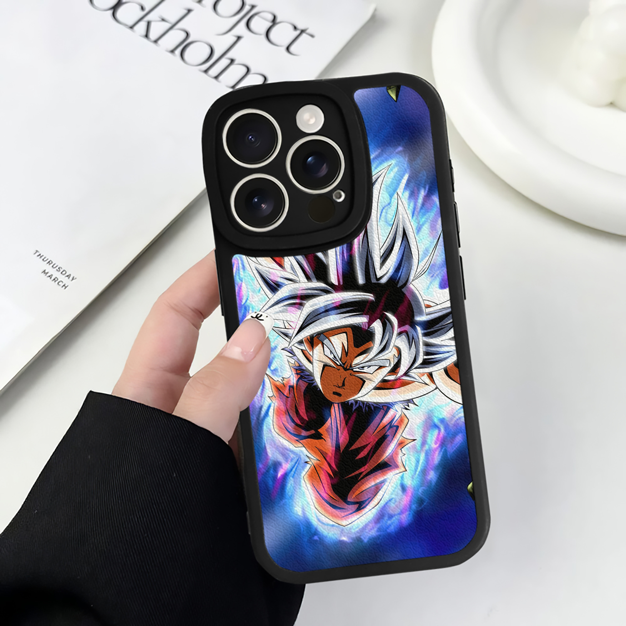 （画像用） ドラゴンボール DRAGON BALL 【iPhone 16シリーズ対応】シリコンスマホケース（レザー調） 材質：シリコン